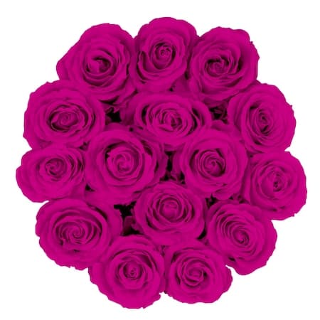 Aranjament floral cu 15 trandafiri parfumati de sapun, in cutie neagra-Roz