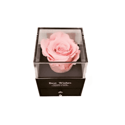 Cutie premium cu trandafir roz criogenat