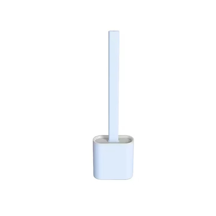 Perie de Toaleta din Silicon cu Suport de Perete, Autoadeziv, 35x8 cm