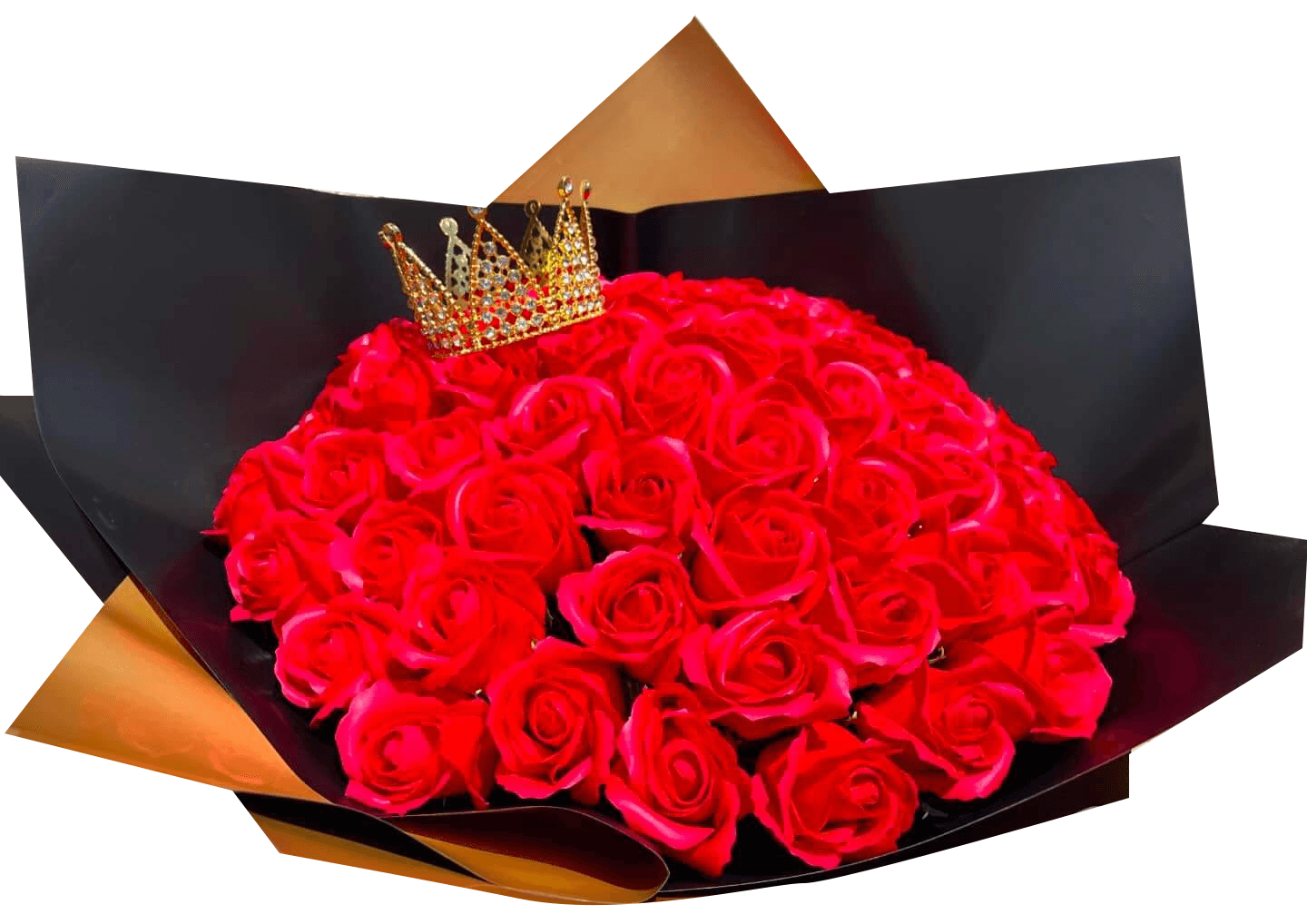 Buchet cu 51 trandafiri rosii