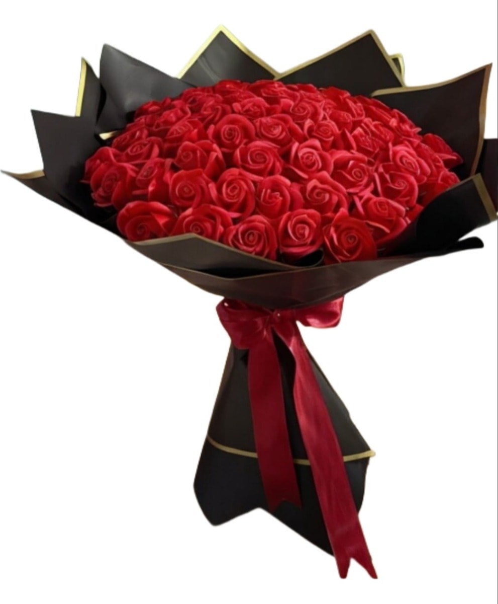 Buchet Trandafiri din Sapun Rosii Elegant, 31, 37, 47, 61, 85 si 101