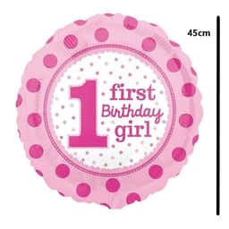 Balon Festiv First Birthday - Decor pentru Prima Aniversare
