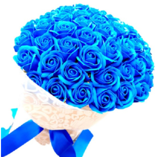 Buchet cu 51 trandafiri Luxuri deschis de sapun-1