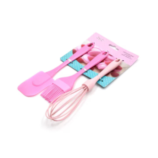 Set Ustensile Bucatarie din Silicon, Tel, Spatula, Pensula