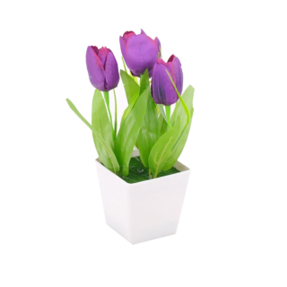 Flori decorative lalele in ghiveci, 23 cm