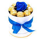 Aranjament Floral Ferrero Blue Rose, 1 Trandafir, 15 cm