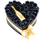 Aranjament Floral Bottega Black - 35 Trandafiri, 30 cm