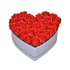 Aranjament Floral Inima cu Trandafiri Rosii de Sapun Special M